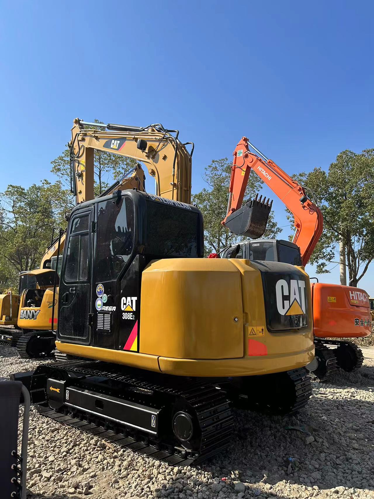 Used Caterpillar CAT308E2 excavator in good condition 8tons second-hand machine for sale