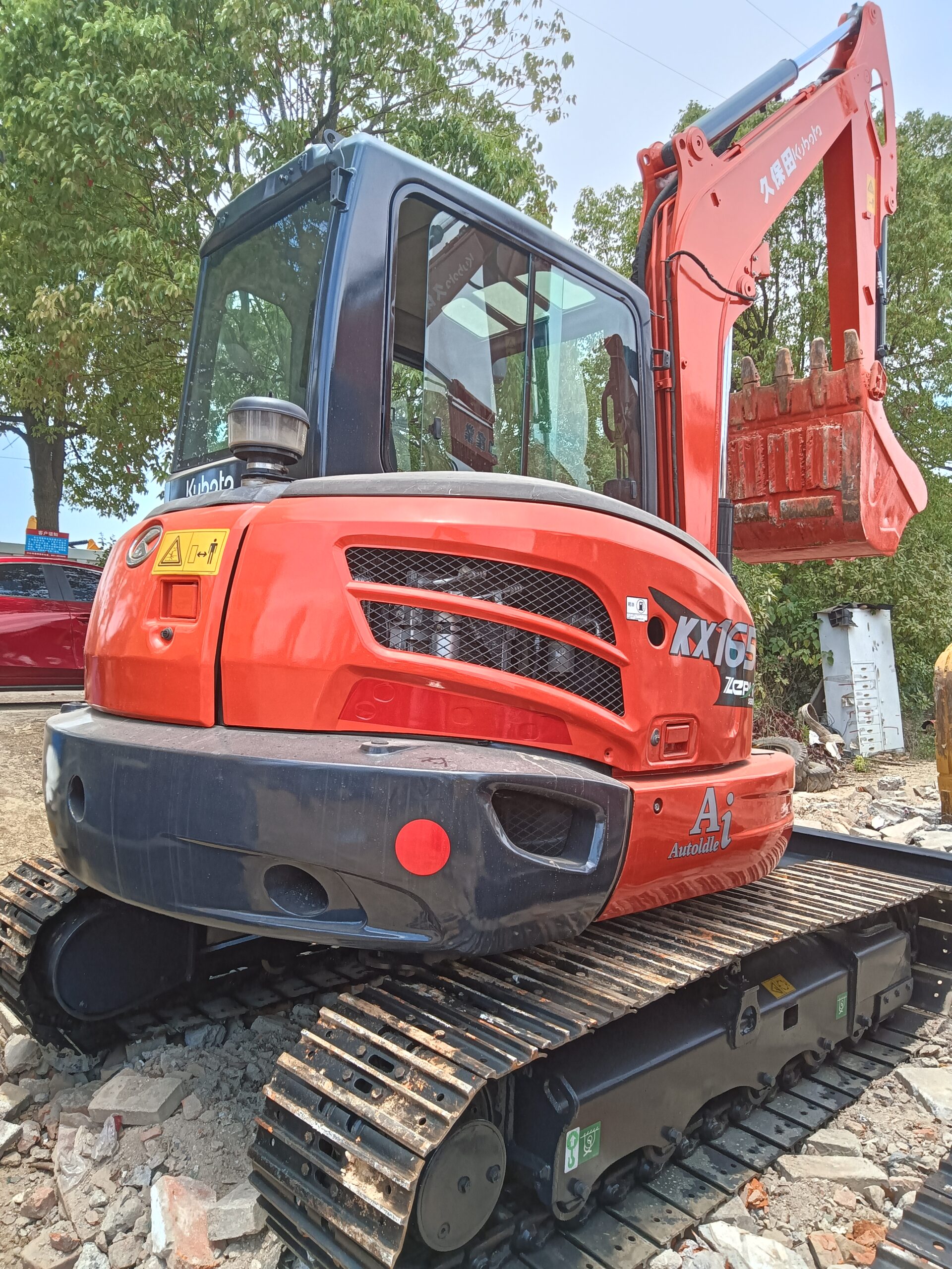 Used KUBOTA KX165 5tons mini excavator imported from Japan for sale