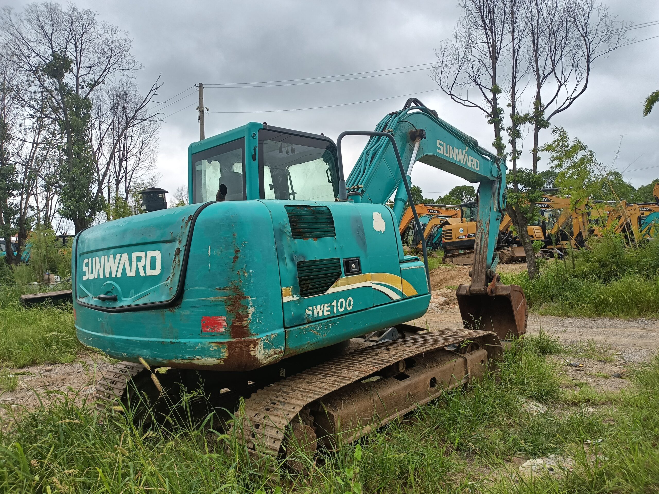 Used SUNWARD SWE100E with original condition Chinese 10tons excavator for sale