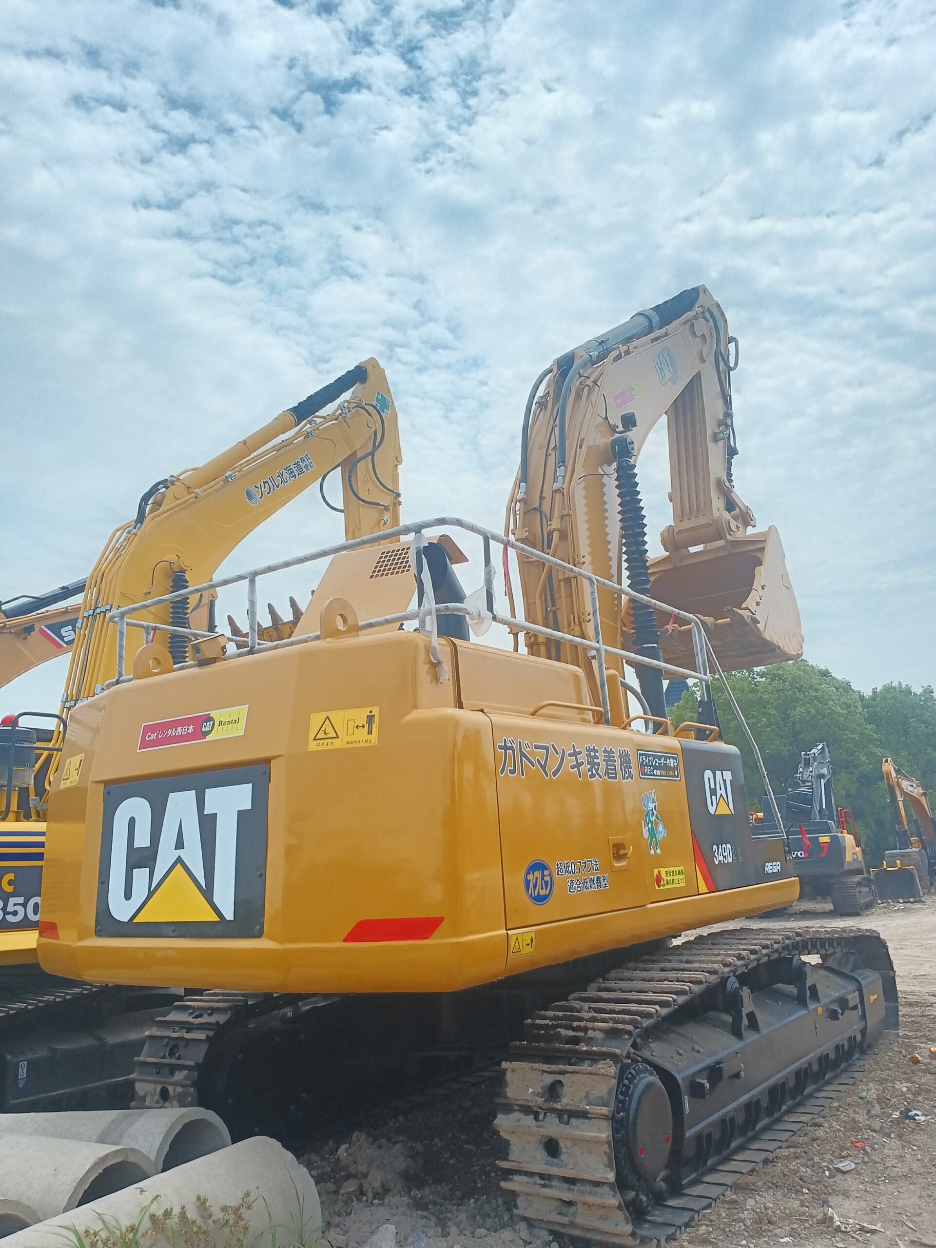 Used Caterpillar CAT349D2L with good condition excavator for sale