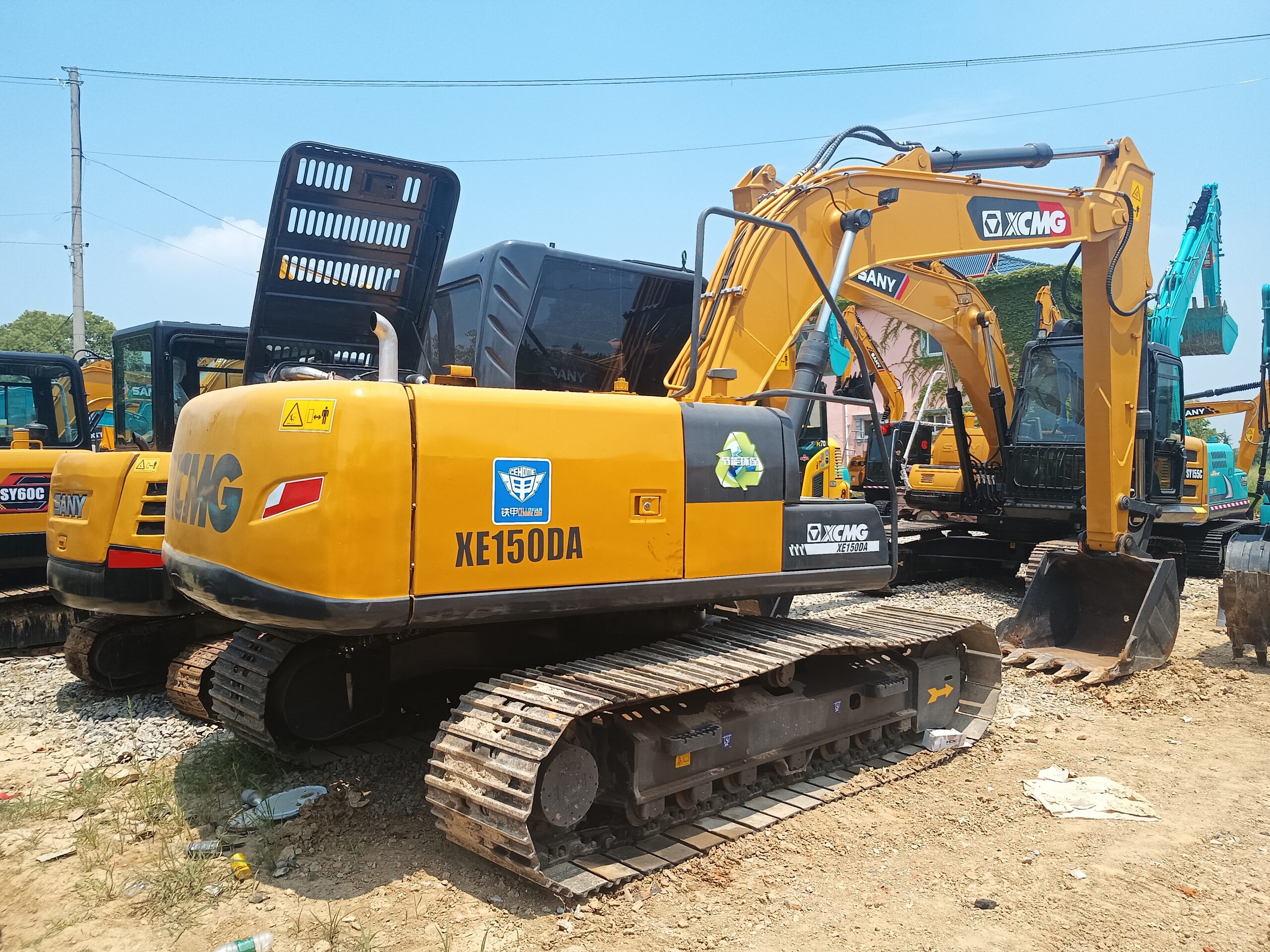 Used XCMG XE150DA in stock original engine excavator for sale