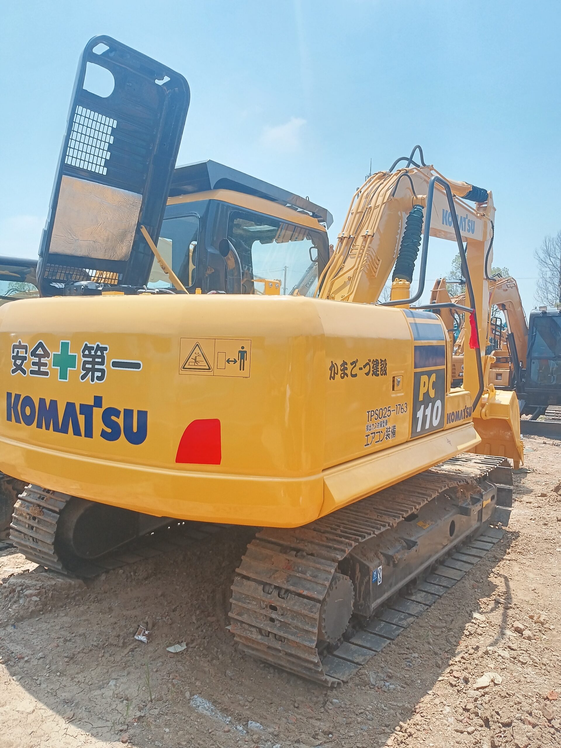 Used KOMATSU PC110 11tons original condition hydraulic excavator for sale