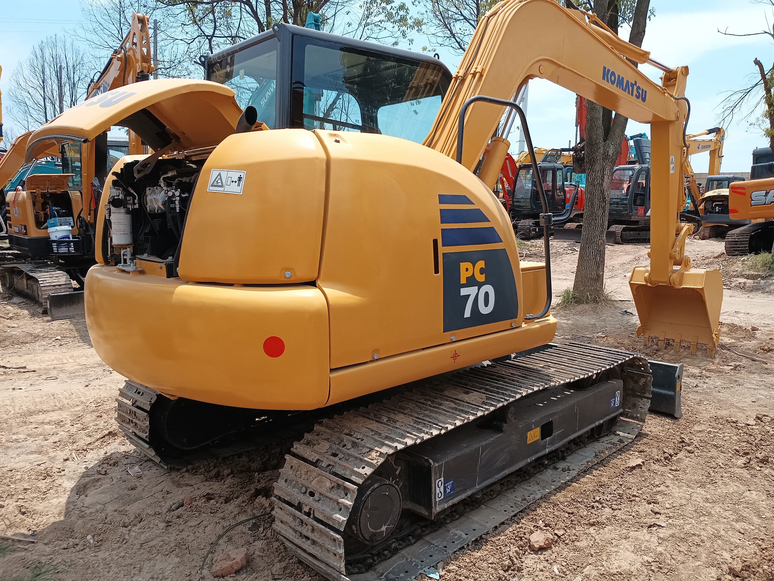 Used KOMATSU PC70 good condition original engine komatsu pc70 excavator for sale