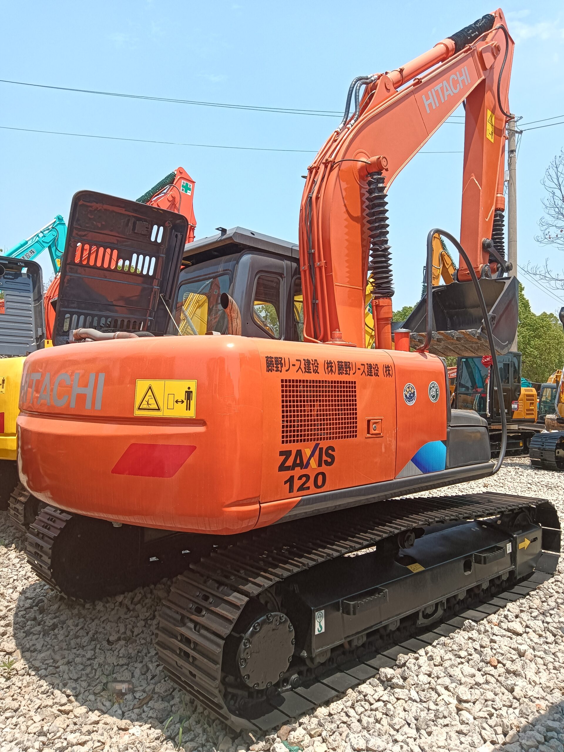 Used HITACHI ZX120 hydraulic excavator with high quality condition for sale