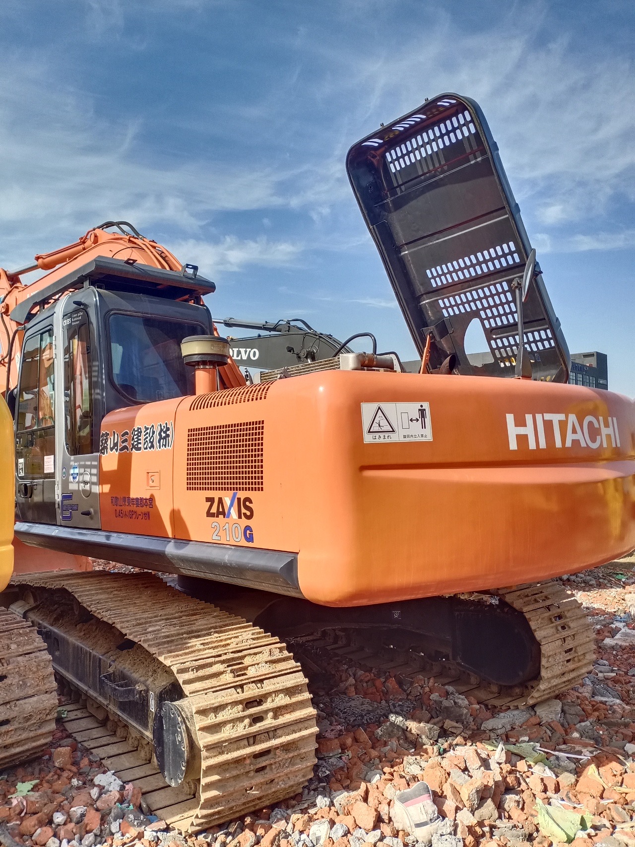 Used HITACHI ZX210 21tons hydraulic excavator powerful machine for sale