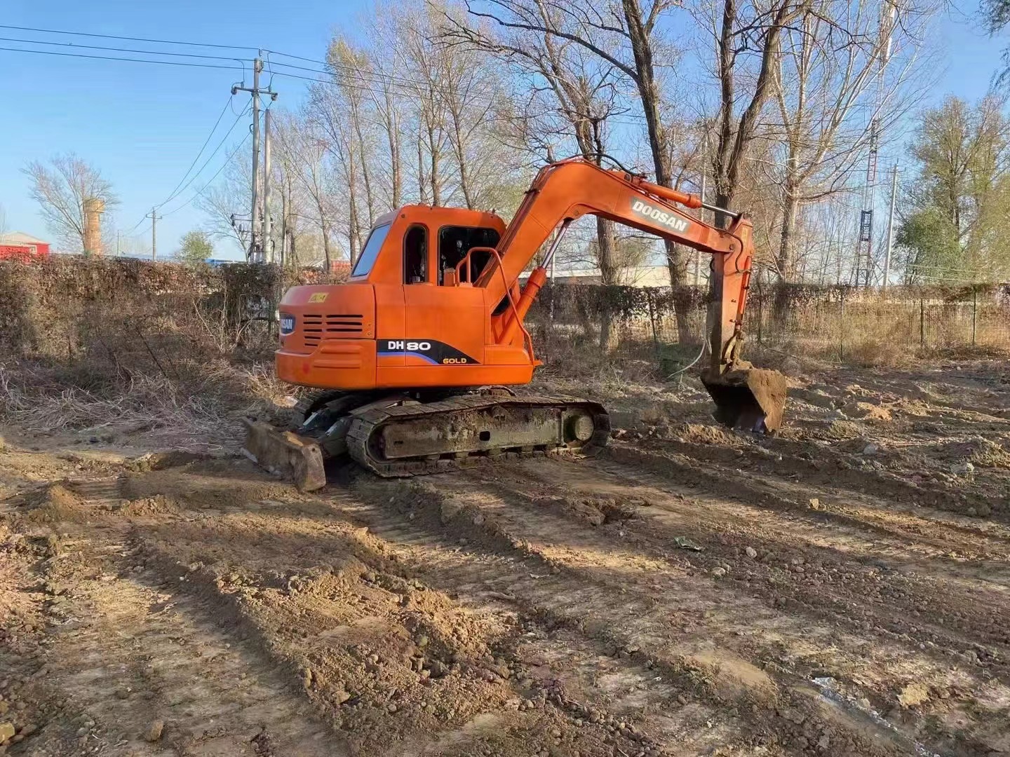 Used DOOSAN DH80 original condition Korean excavator for sale