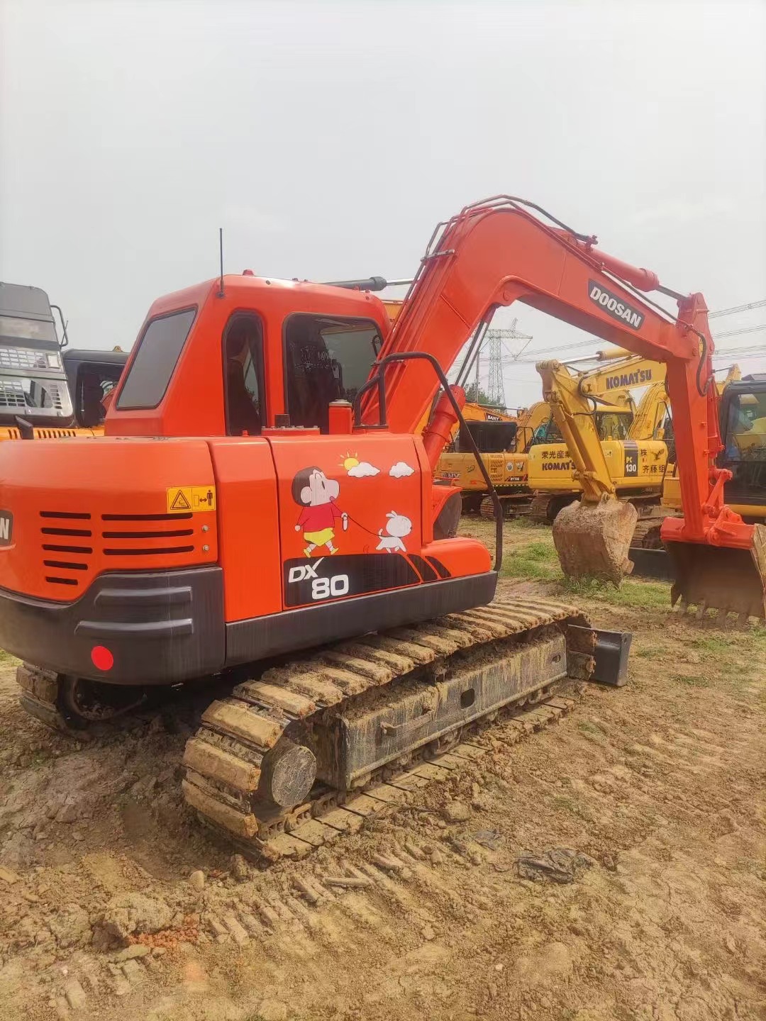 Used DOOSAN DX80 8tons Korean brand excavator in cheap price for sale