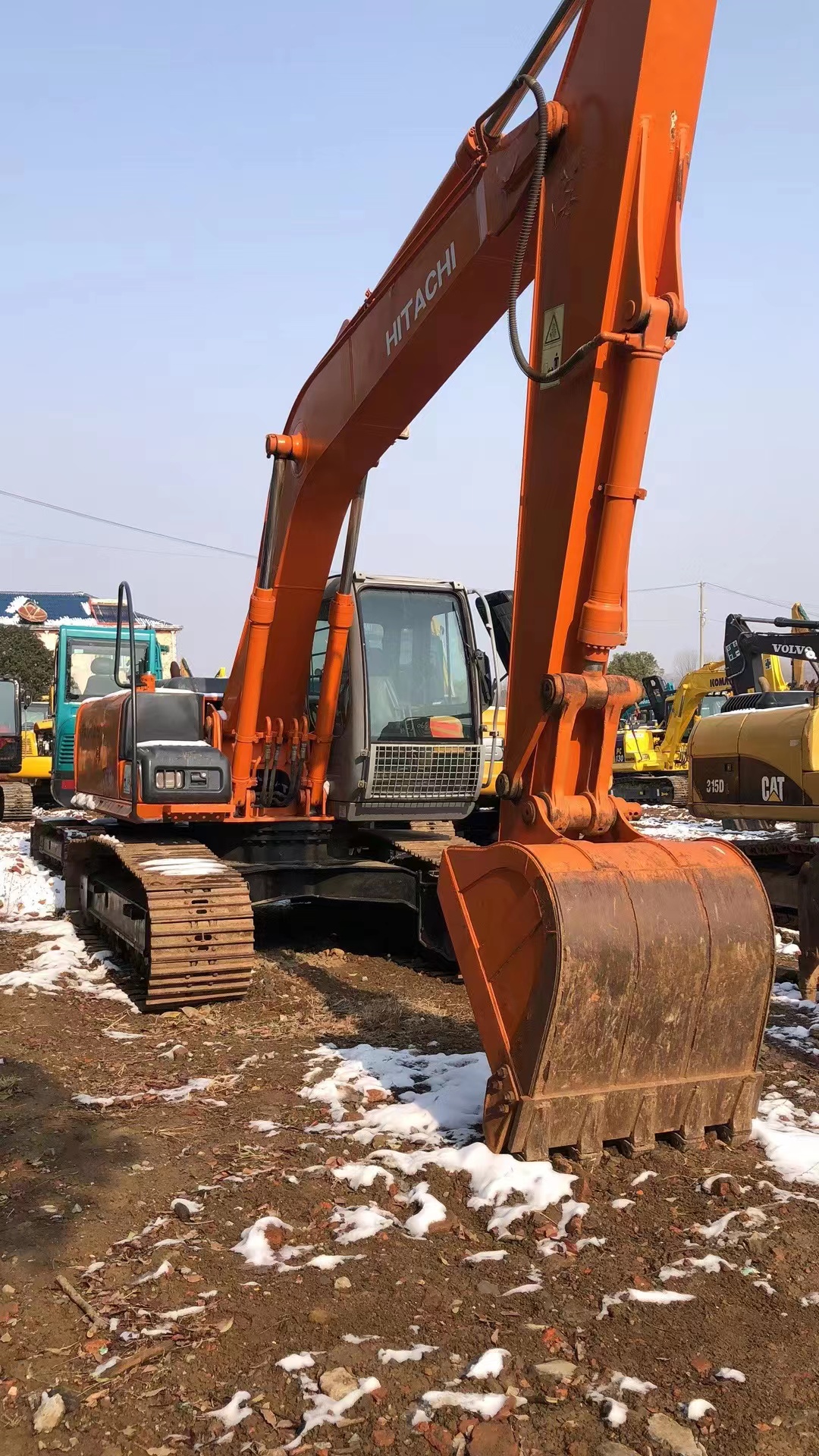 Used HITACHI ZX160 16tons middle size excavator for sale