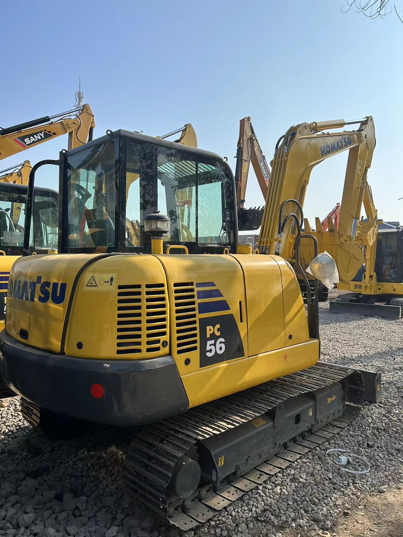 Used KOMATSU PC56 originally imported hydraulic excavator for sale