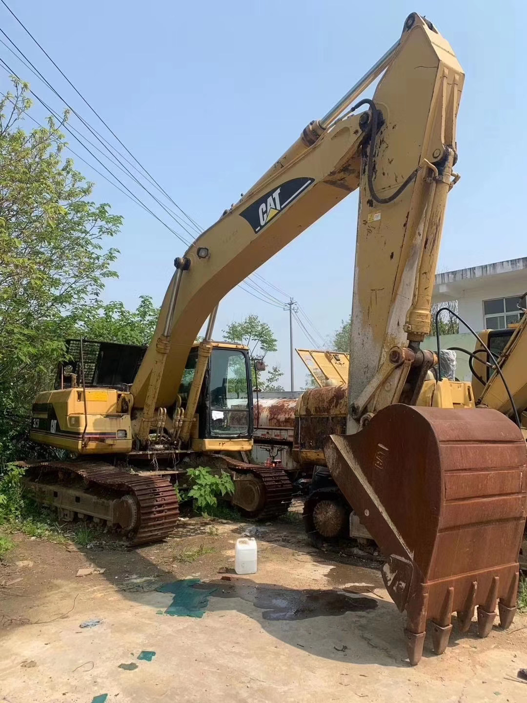 Used CAT325B 25tons original condition caterpillar excavator for sale