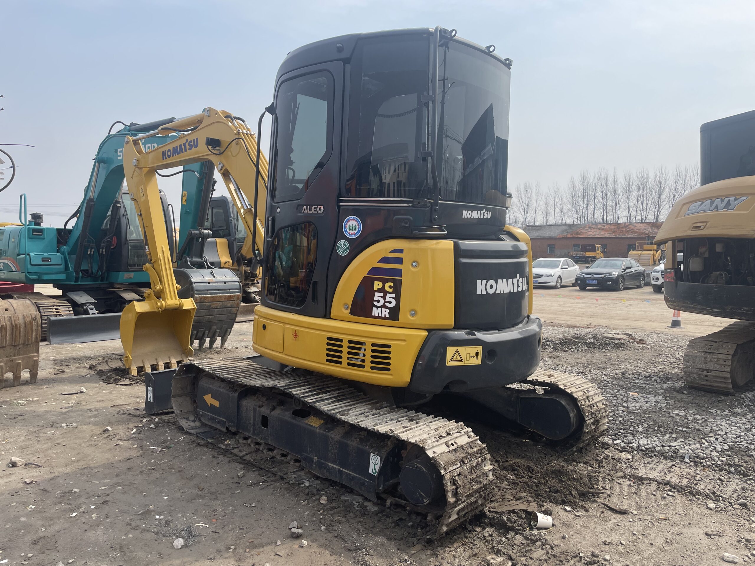 Used KOMATSU PC55 mini excavator in good condition for sale